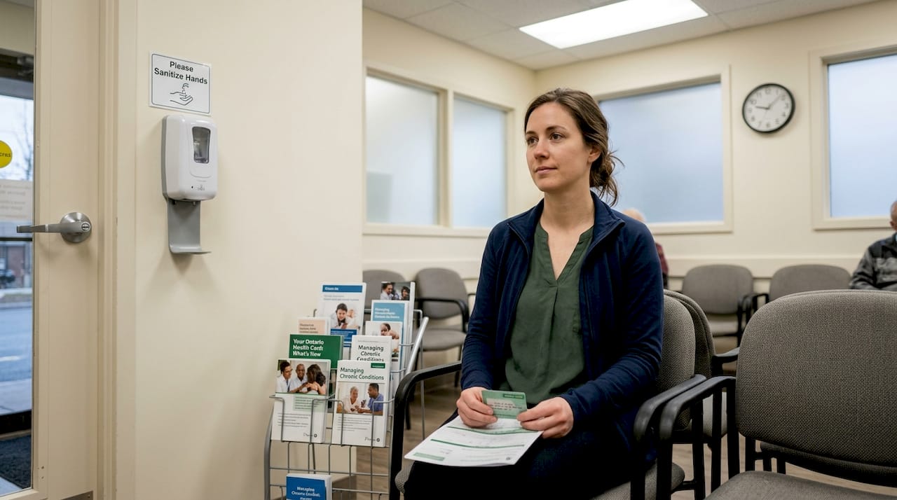 Patient waiting for ultrasound in Ottawa clinic